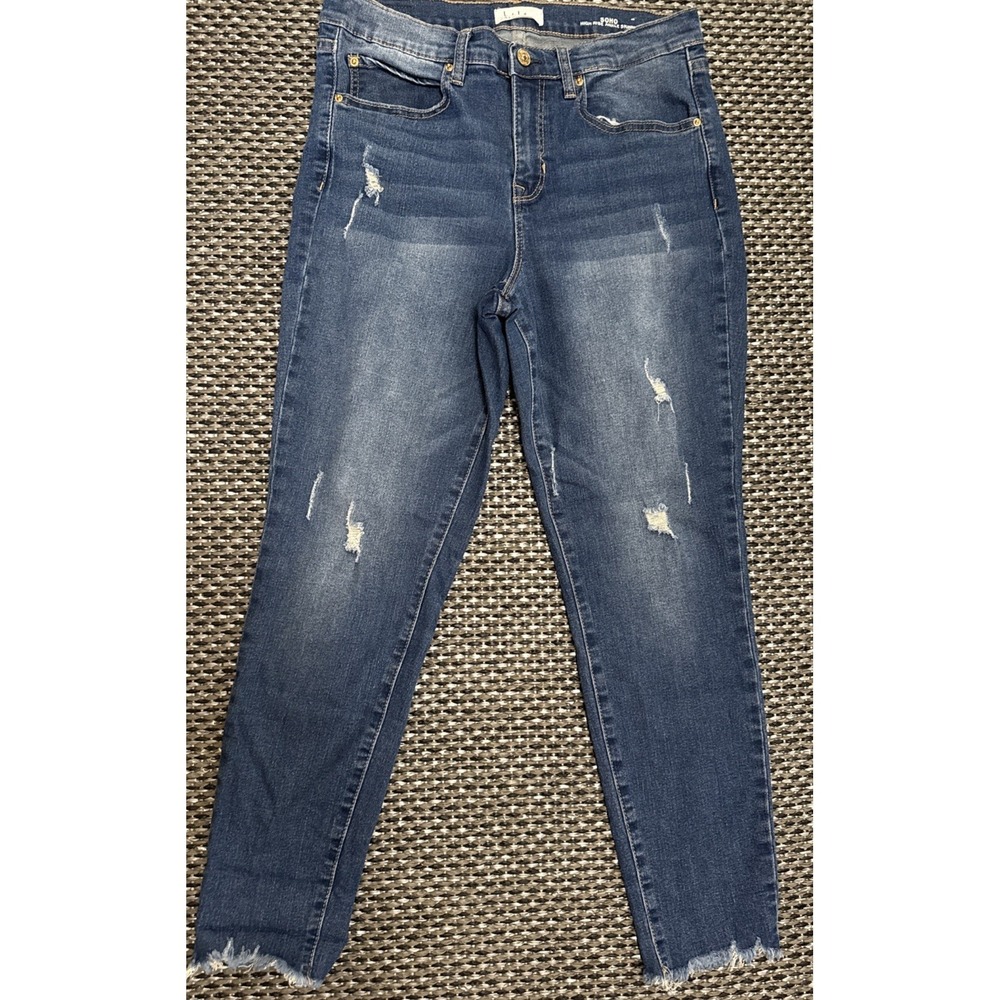 Nicole Miller Jeans Womens 6 Blue SOHO High Rise Ankle Skinny Medium Wash Denim
